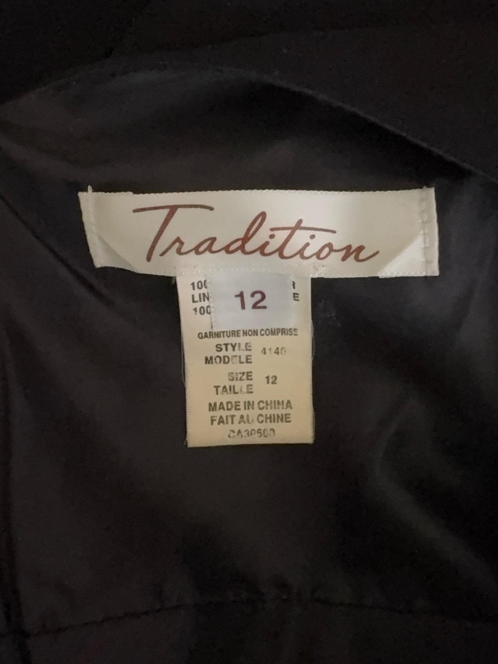 Tradition Black dress Embellished lace waist beaded sz12 - Picture 6 of 8